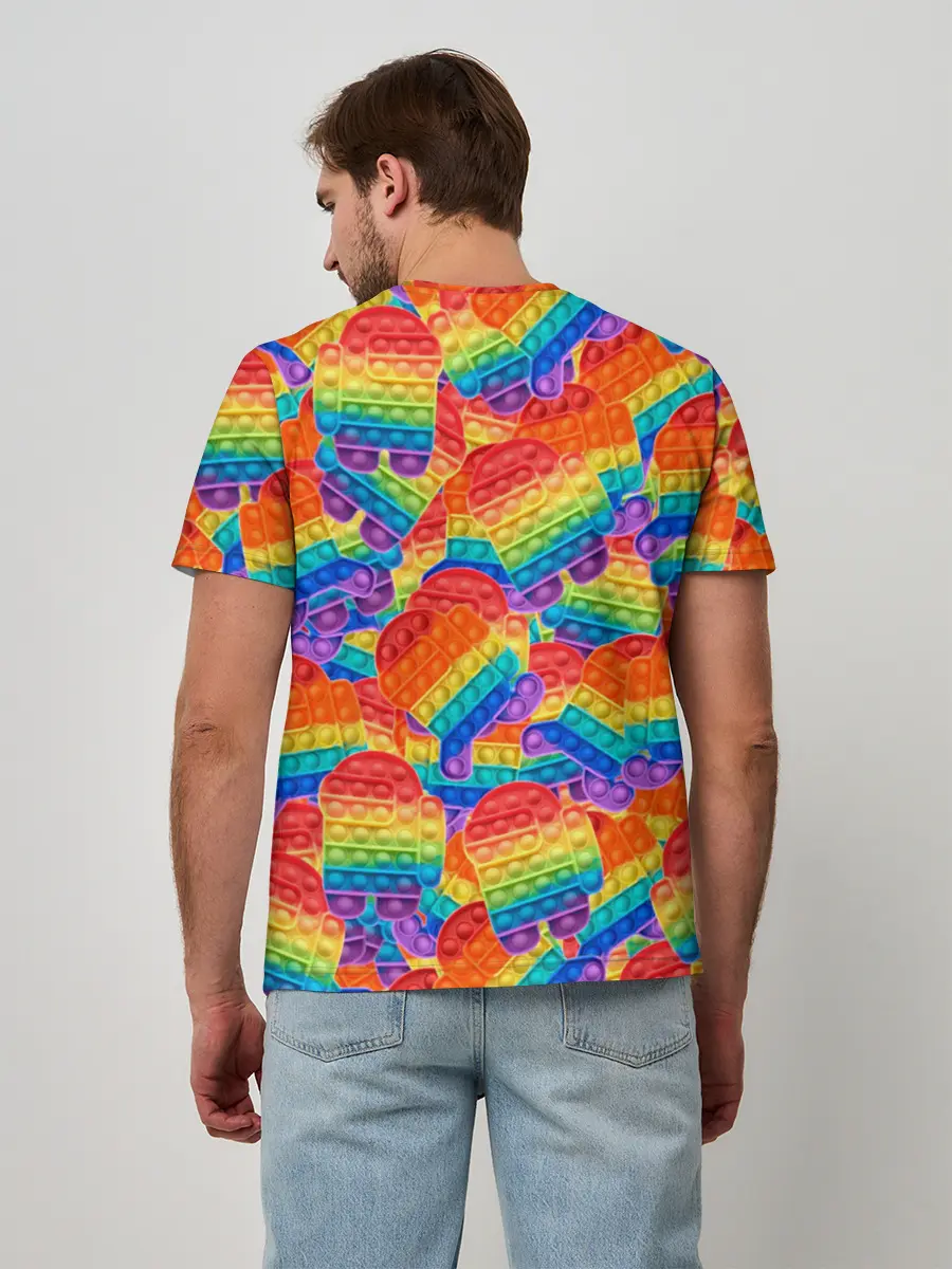 Мужская базовая футболка / Pop it Among Us