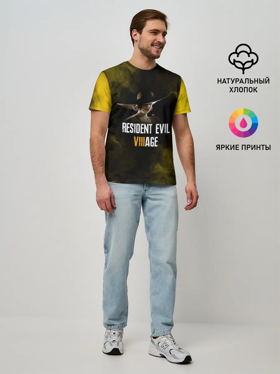 Мужская базовая футболка / RESIDENT EVIL VILLAGE | LADY DIMITRESCU