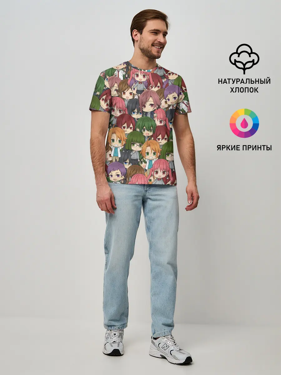 Мужская базовая футболка / Horimiya Chibi