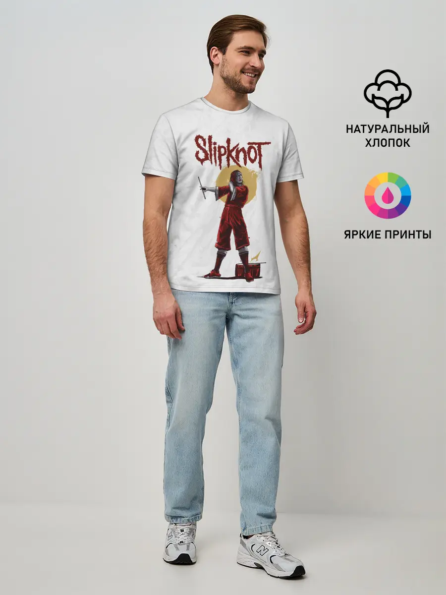 Мужская базовая футболка / SLIPKNOT | СЛИПКНОТ
