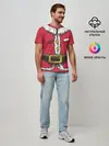 Мужская базовая футболка / Санта