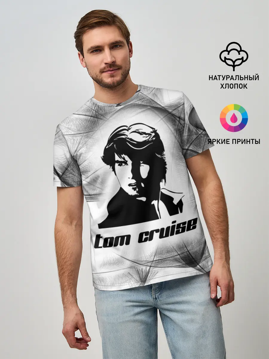 Мужская базовая футболка / Tom Cruise