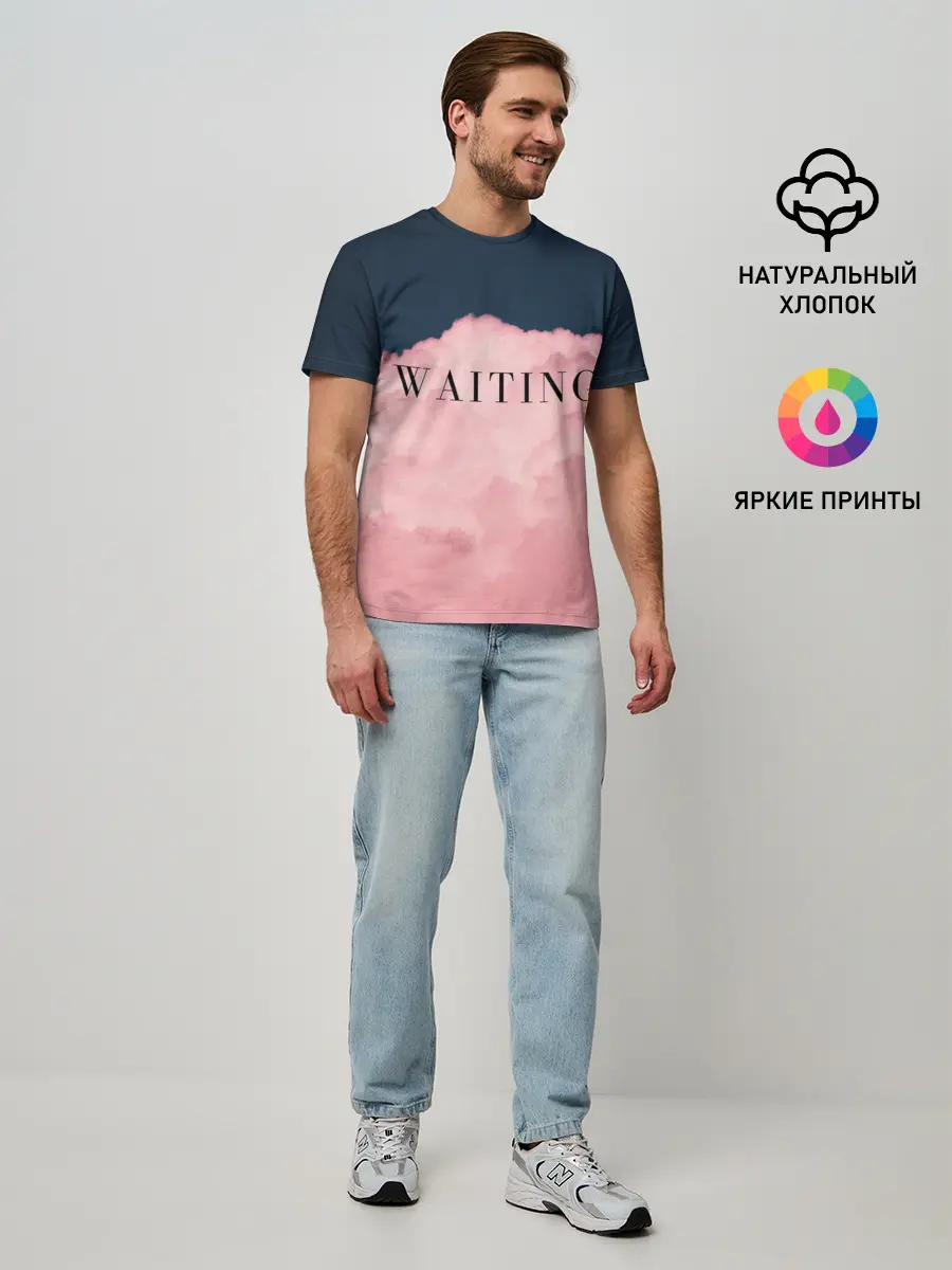 Мужская базовая футболка / WAITING