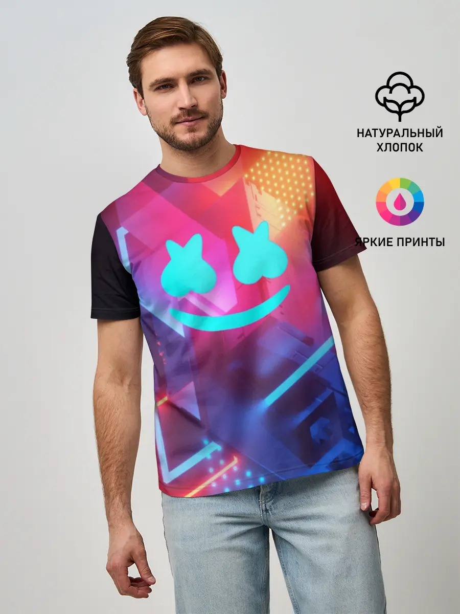 Мужская базовая футболка / Marshmello