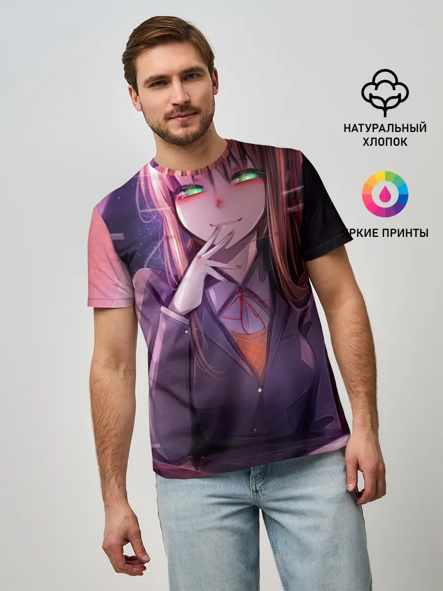 Мужская базовая футболка / Monika Doki Doki