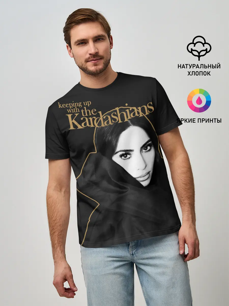 Мужская базовая футболка / Ким Кардашьян