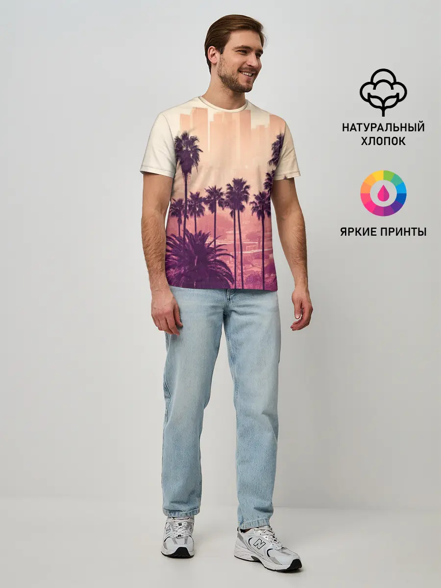 Мужская базовая футболка / Los Angeles