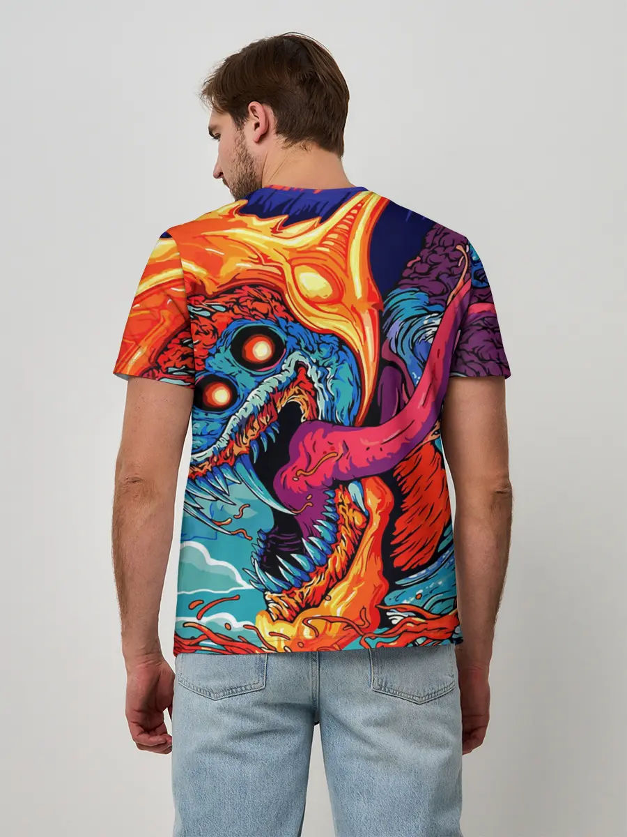 Мужская базовая футболка / Виктор в стиле CS GO