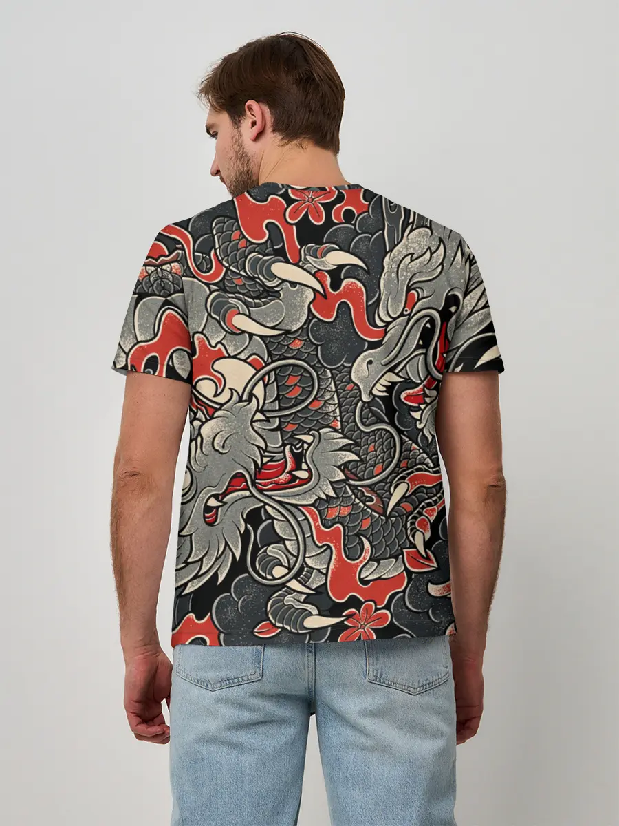 Мужская базовая футболка / Самурай