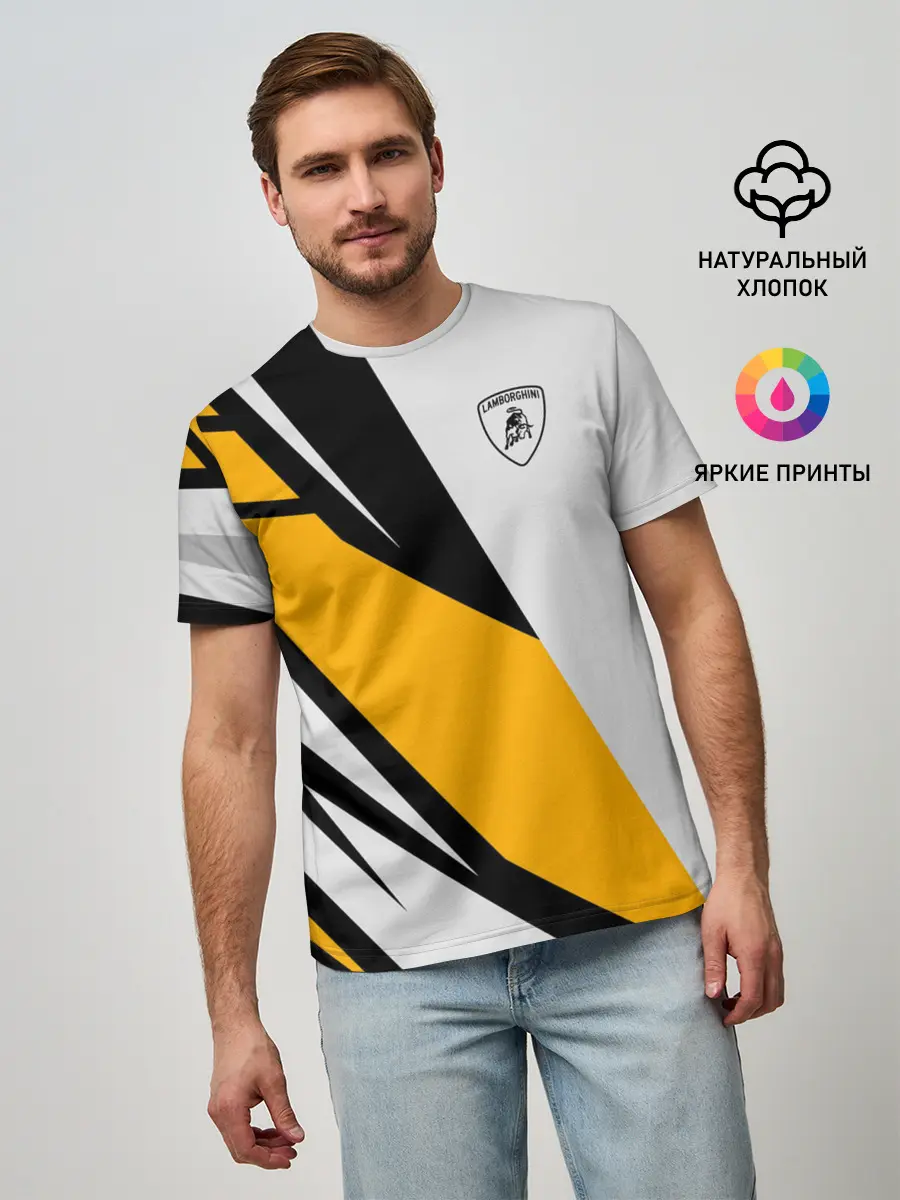 Мужская базовая футболка / Lamborghini