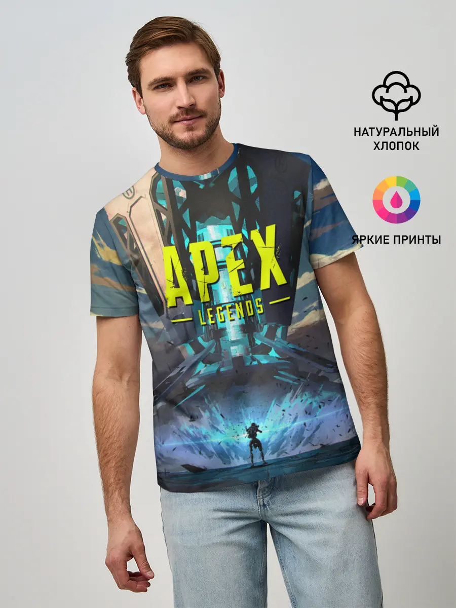 Мужская базовая футболка / APEX Legends boom