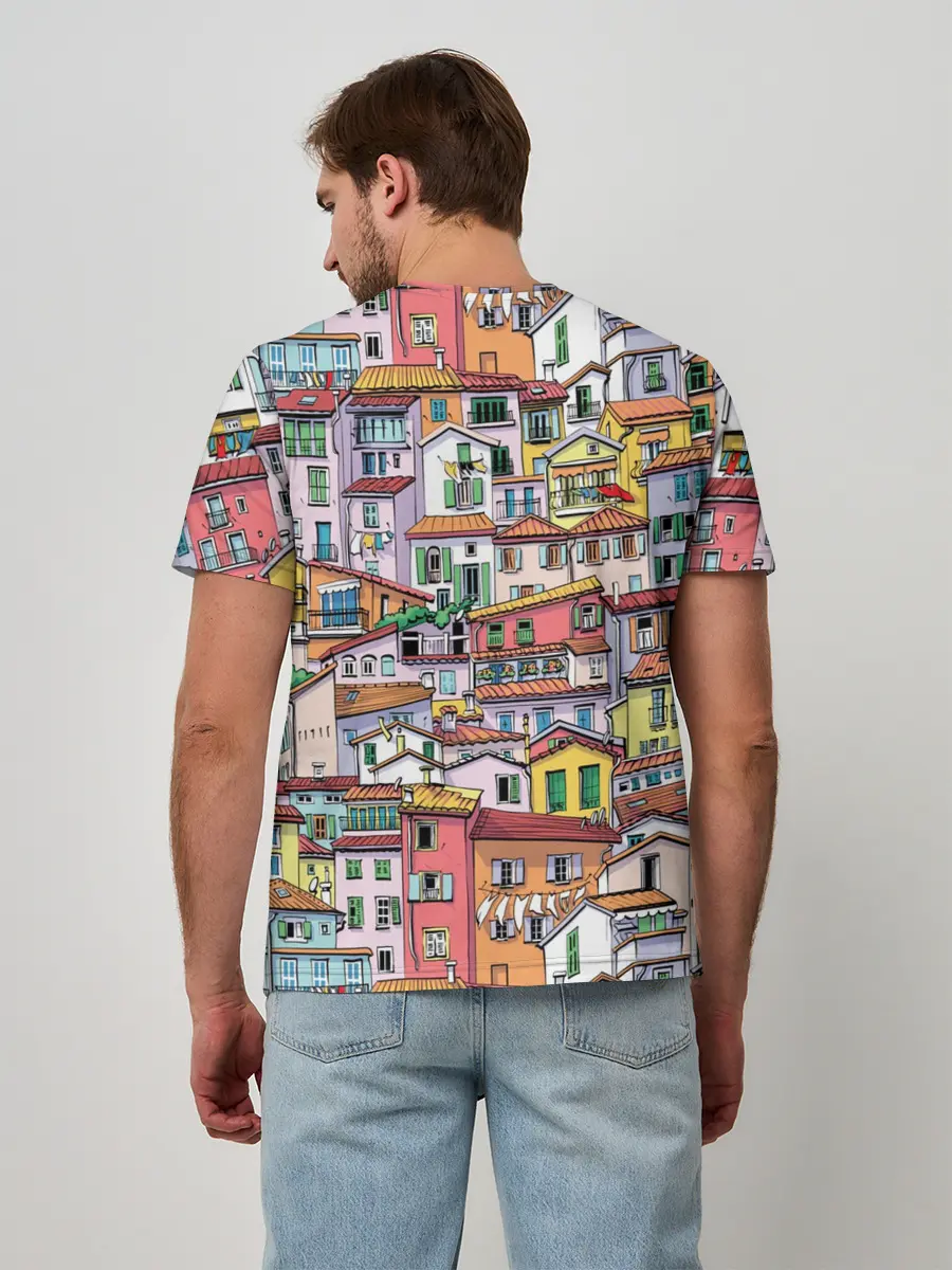 Мужская базовая футболка / Ментон Франция