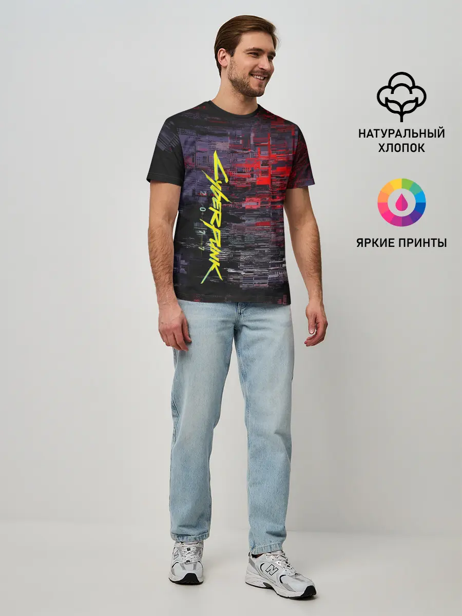Мужская базовая футболка / CYBERPUNK 2077