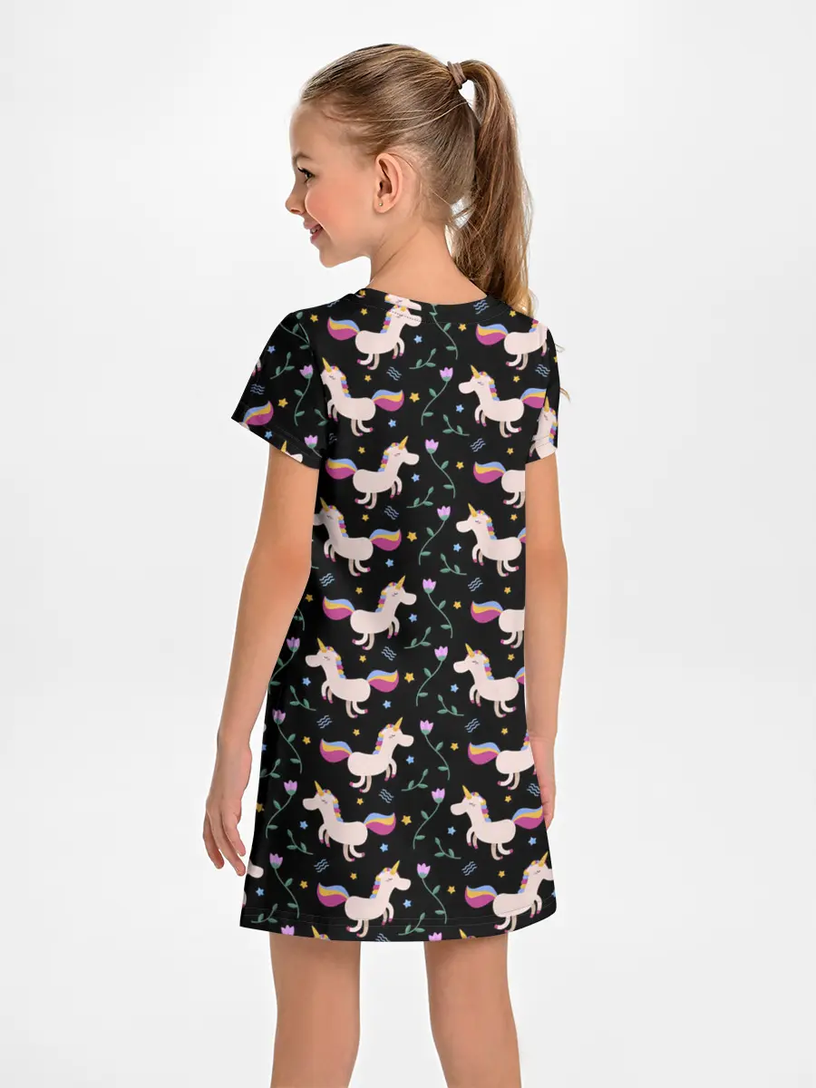 Детское платье / Unicorns pattern