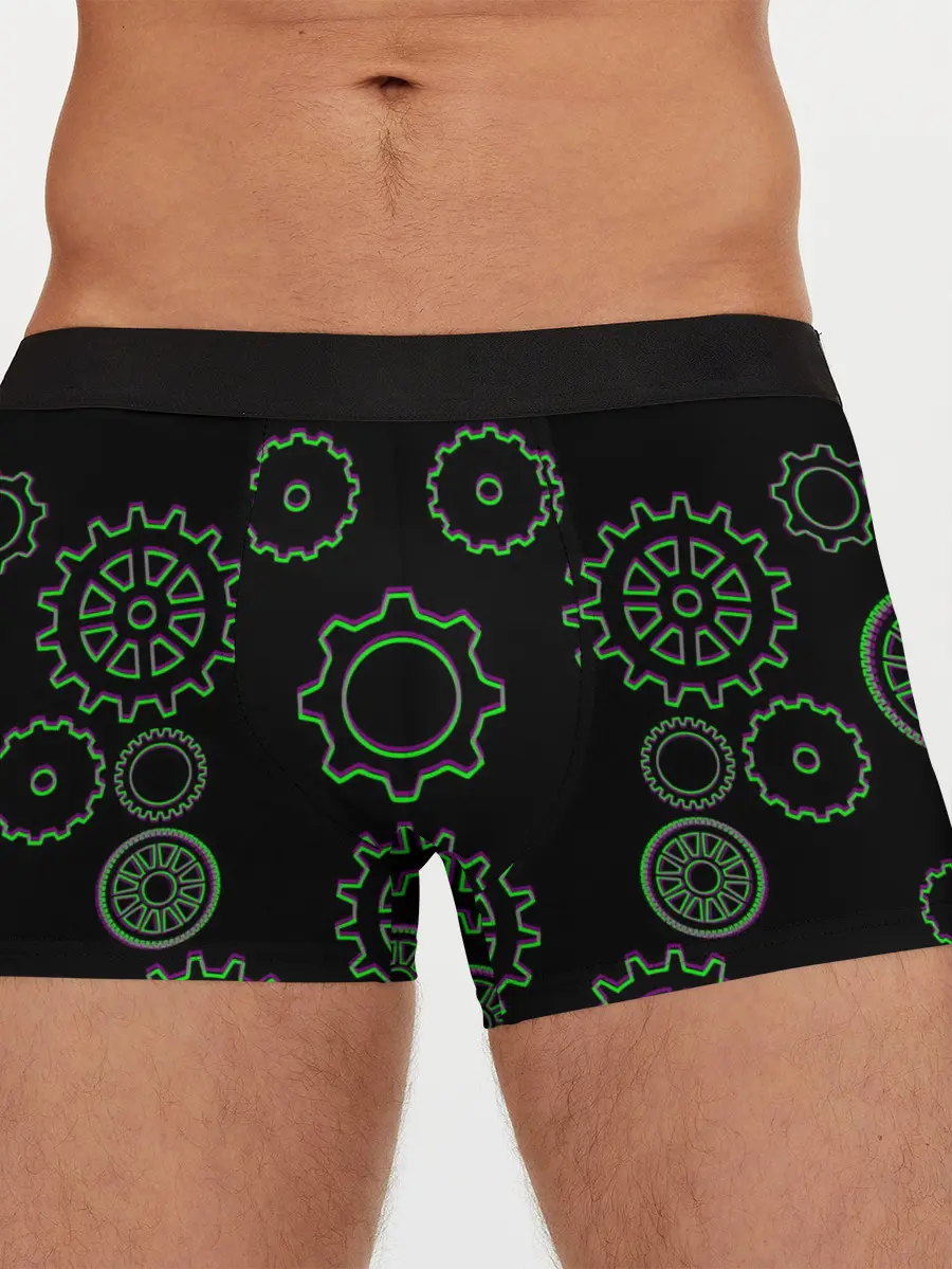 Мужские трусы боксеры / Шестерёнки Стимпанк