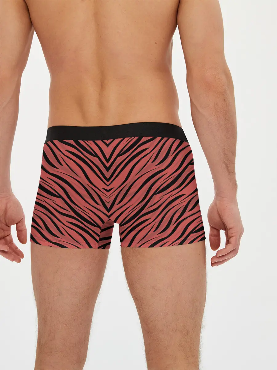 Мужские трусы боксеры / Полосатый тигровый узор