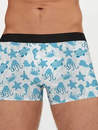 Мужские трусы боксеры / Морские жители