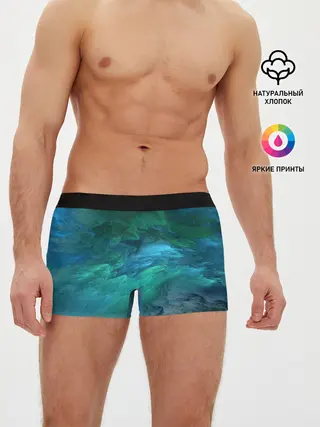 Мужские трусы боксеры / Изумрудные Облака