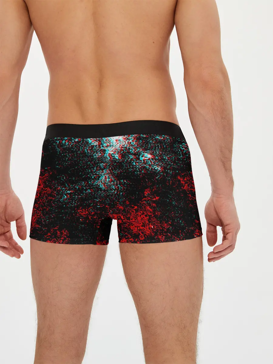 Мужские трусы боксеры / БРЫЗГИ КРАСОК GLITCH