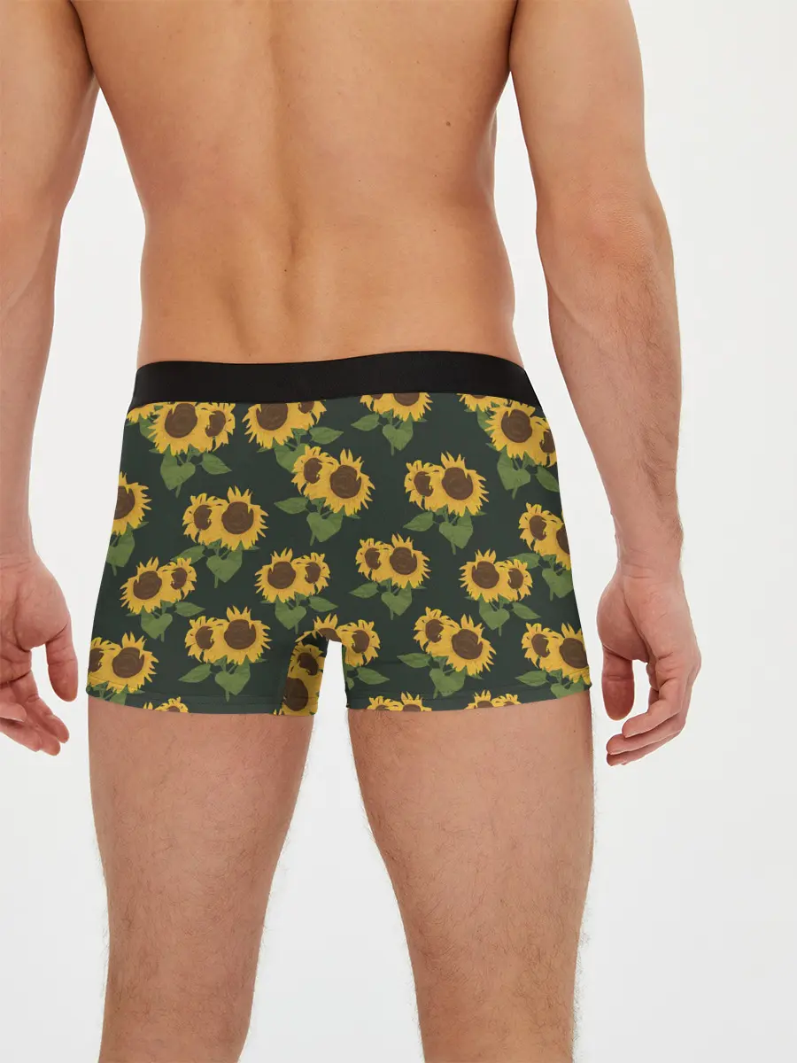 Мужские трусы боксеры / Подсолнухи