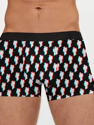 Мужские трусы боксеры / BILLIE EILISH GLITCH