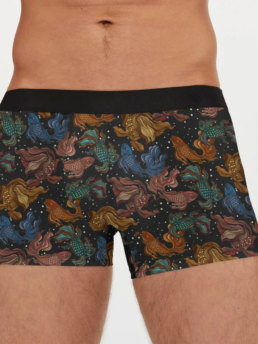 Мужские трусы боксеры / Тайские рыбки