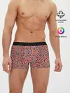 Мужские трусы боксеры / Леопардовый принт на розовом