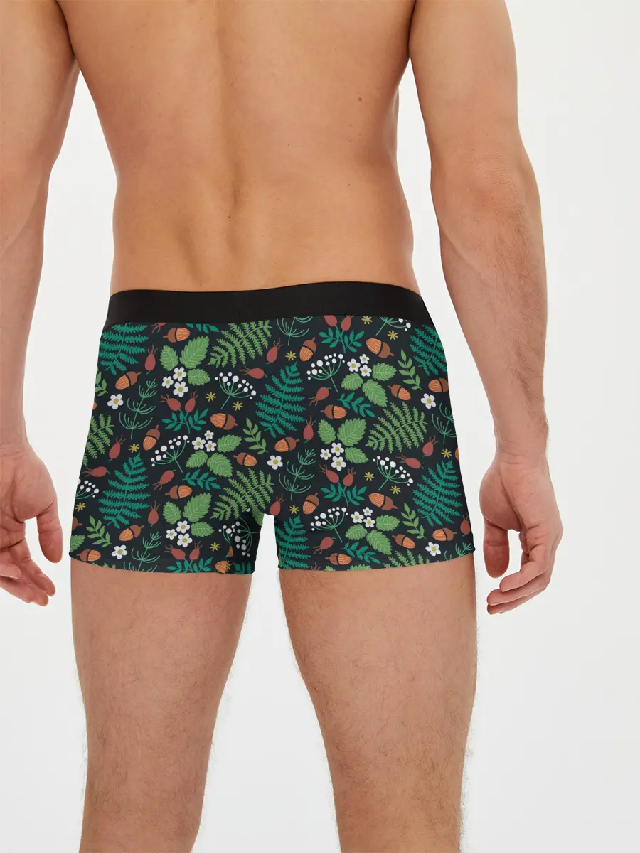 Мужские трусы боксеры / Forest leaves