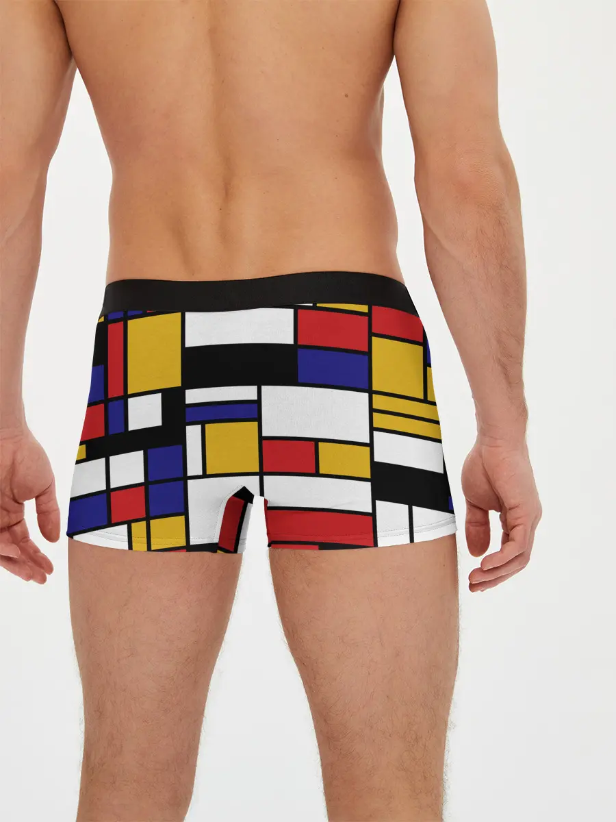 Мужские трусы боксеры / Color blocking