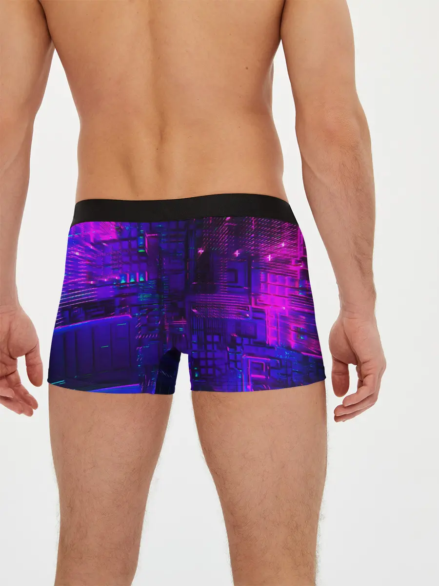 Мужские трусы боксеры / NEON CUBES