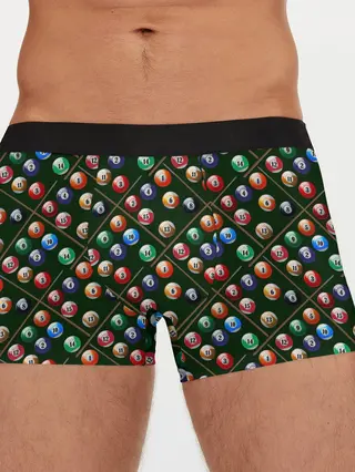Мужские трусы боксеры / Бильярд