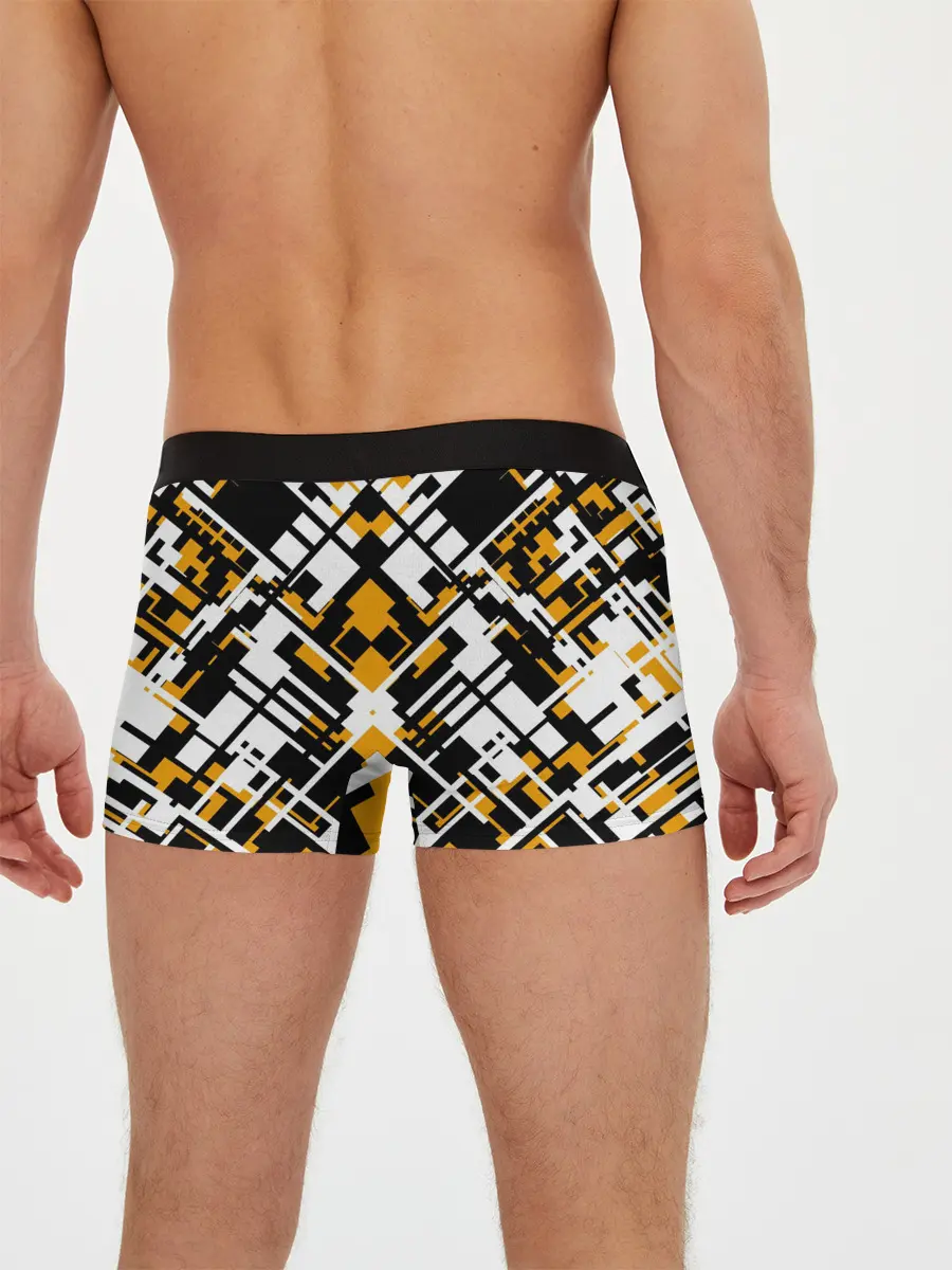 Мужские трусы боксеры / КИБЕРПАНК,ФАНТАСТИКА,ГЕОМЕТРИЯ