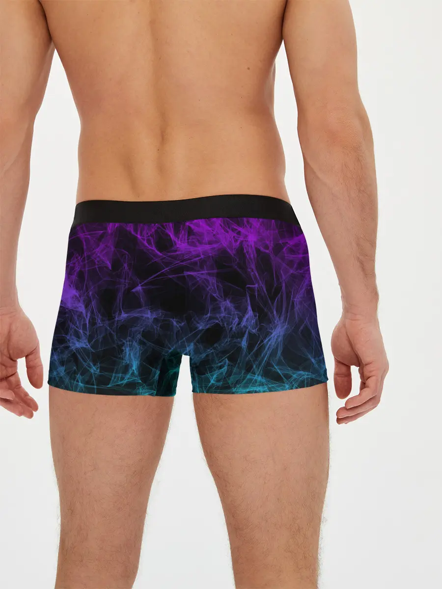 Мужские трусы боксеры / NEON SMOKES STRIPES | НЕОНОВЫЕ ВОЛНЫ