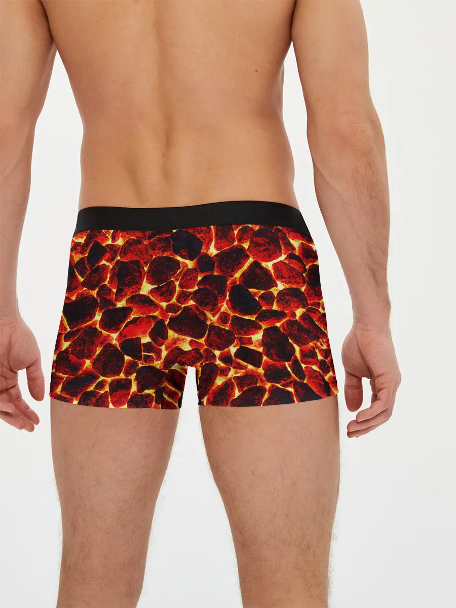 Мужские трусы боксеры / КАМНИ В МАГМЕ | ROCKS IN MAGMA