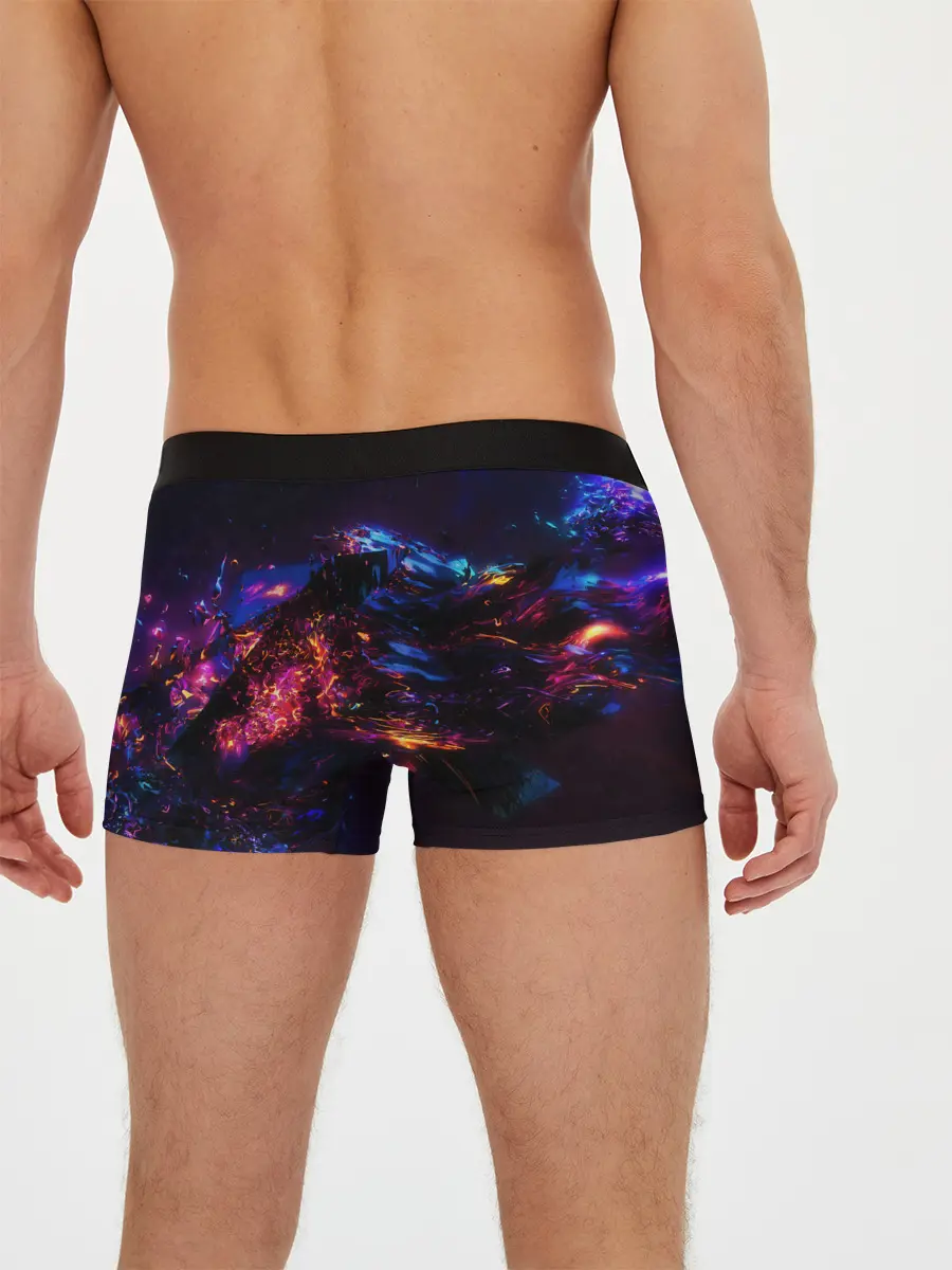 Мужские трусы боксеры / ФРАКТАЛЬНЫЙ НЕОН