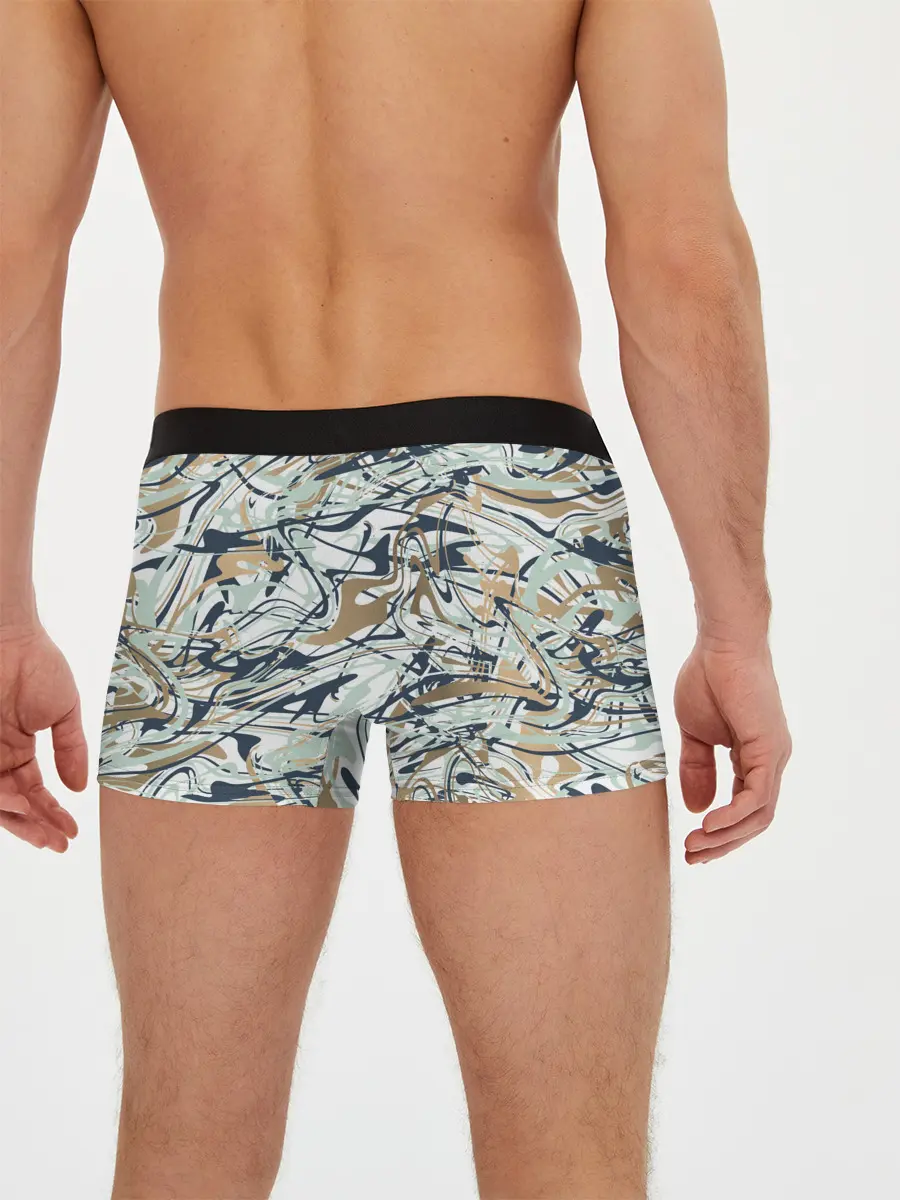 Мужские трусы боксеры / Узор красками