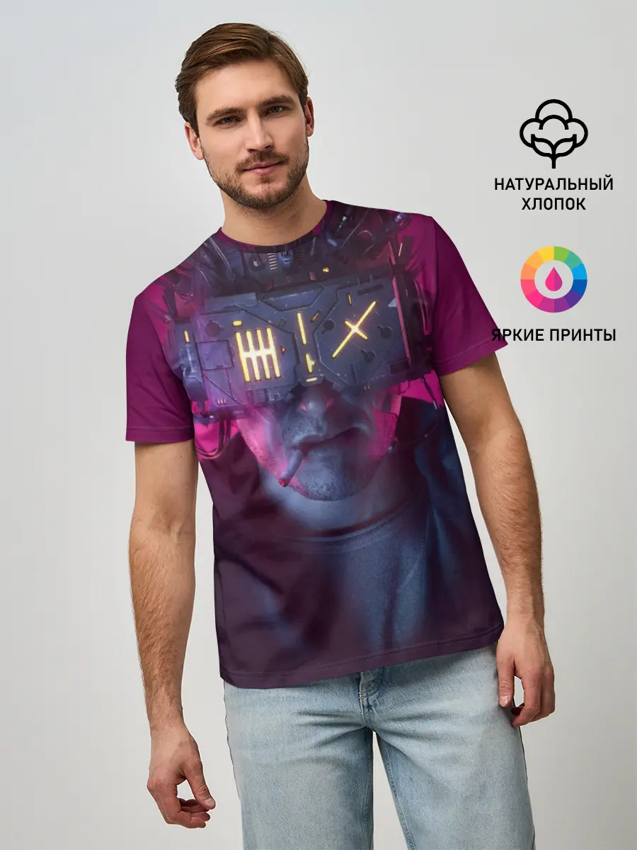 Мужская базовая футболка / Нейромант