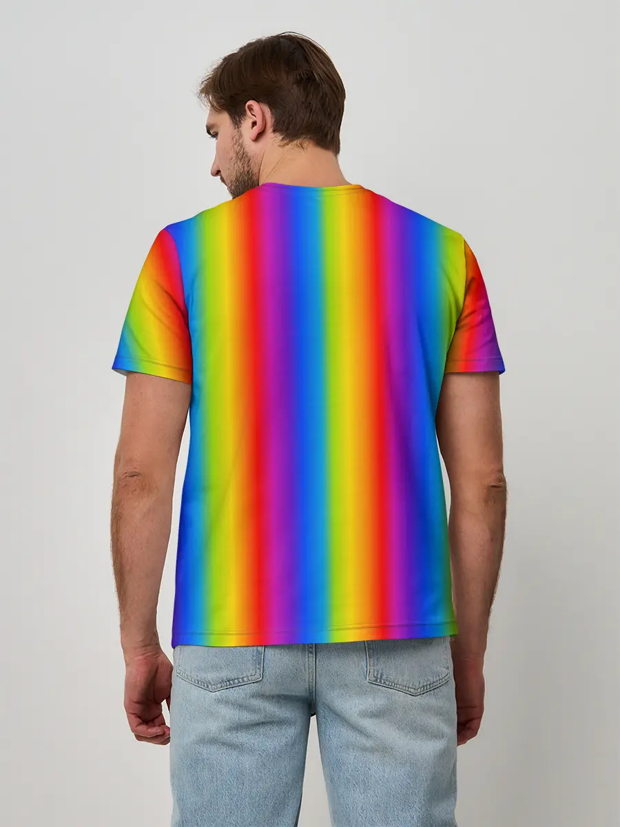 Мужская базовая футболка / Color gradient