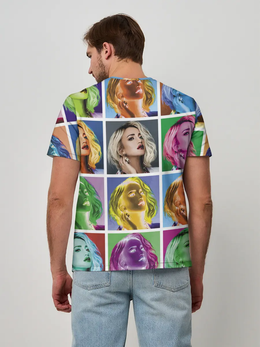 Мужская базовая футболка / Buzova pop-art