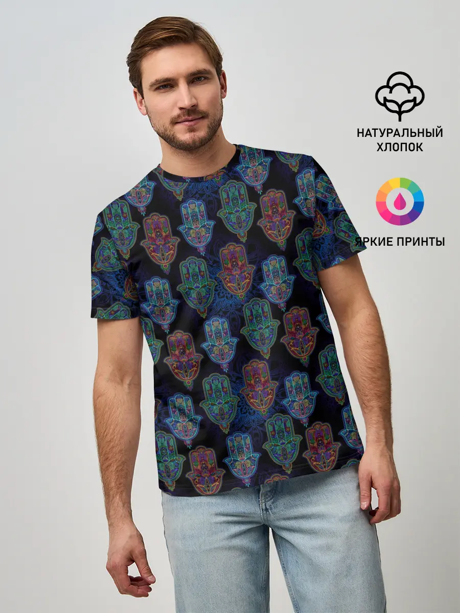 Мужская базовая футболка / Рука Бога