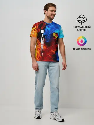 Мужская базовая футболка / PORSCHE