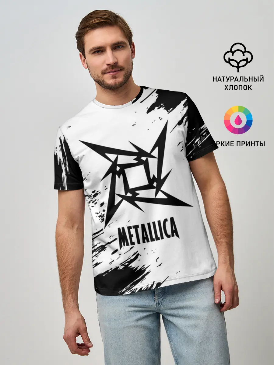 Мужская базовая футболка / METALLICA / МЕТАЛЛИКА