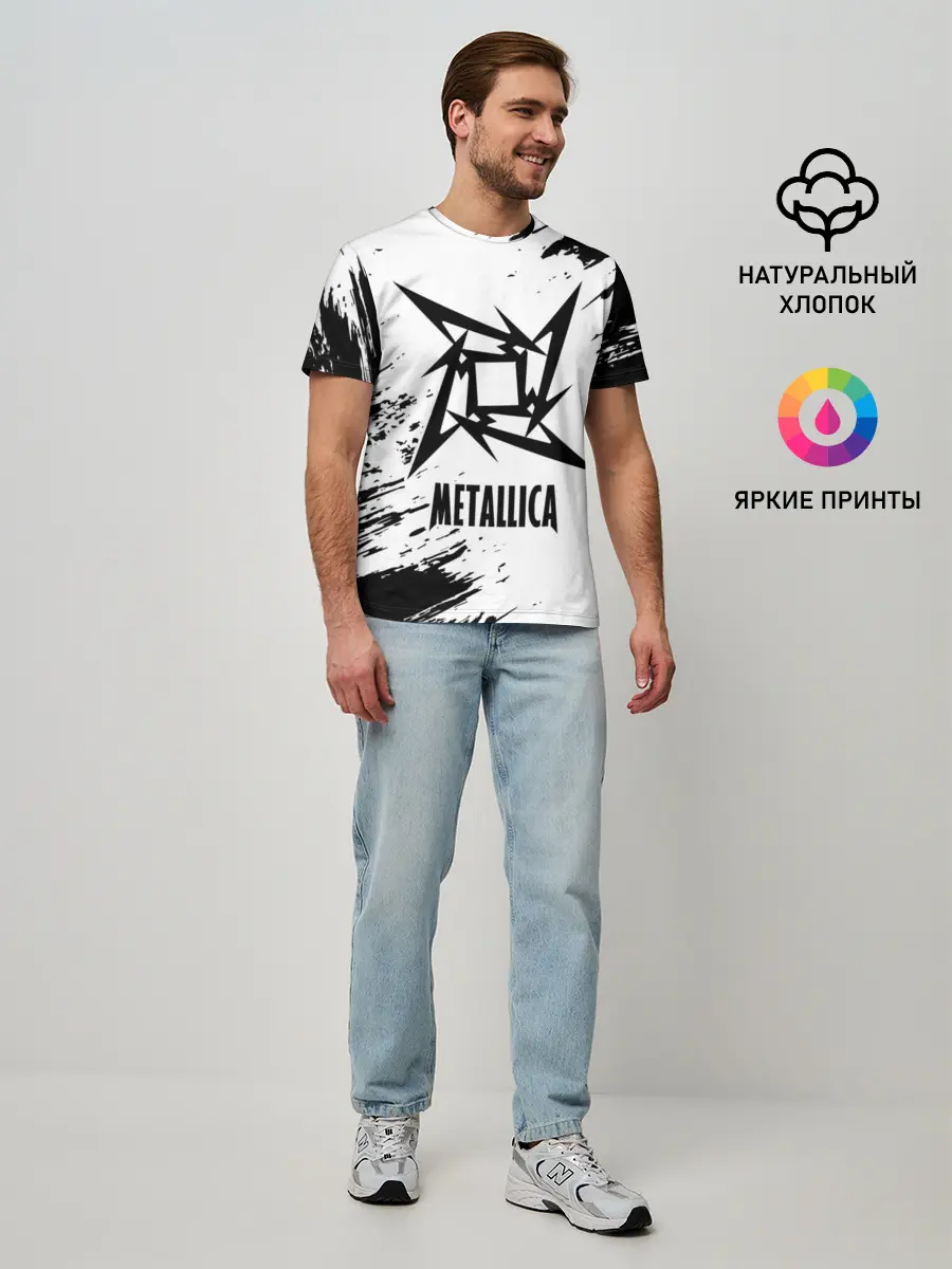 Мужская базовая футболка / METALLICA / МЕТАЛЛИКА