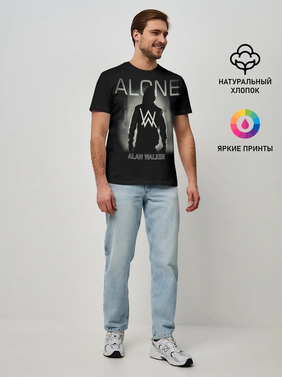Мужская базовая футболка / Alan Walker