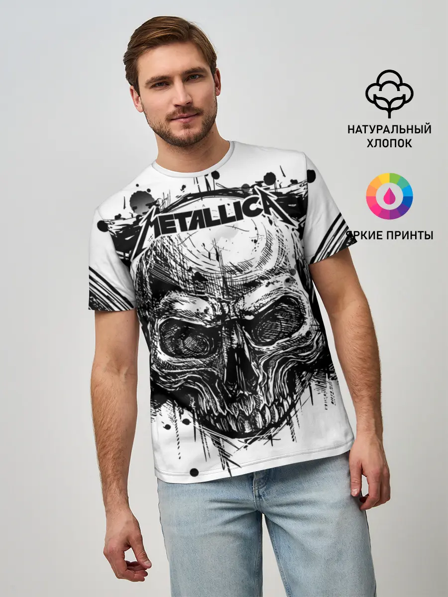 Мужская базовая футболка / Metallica