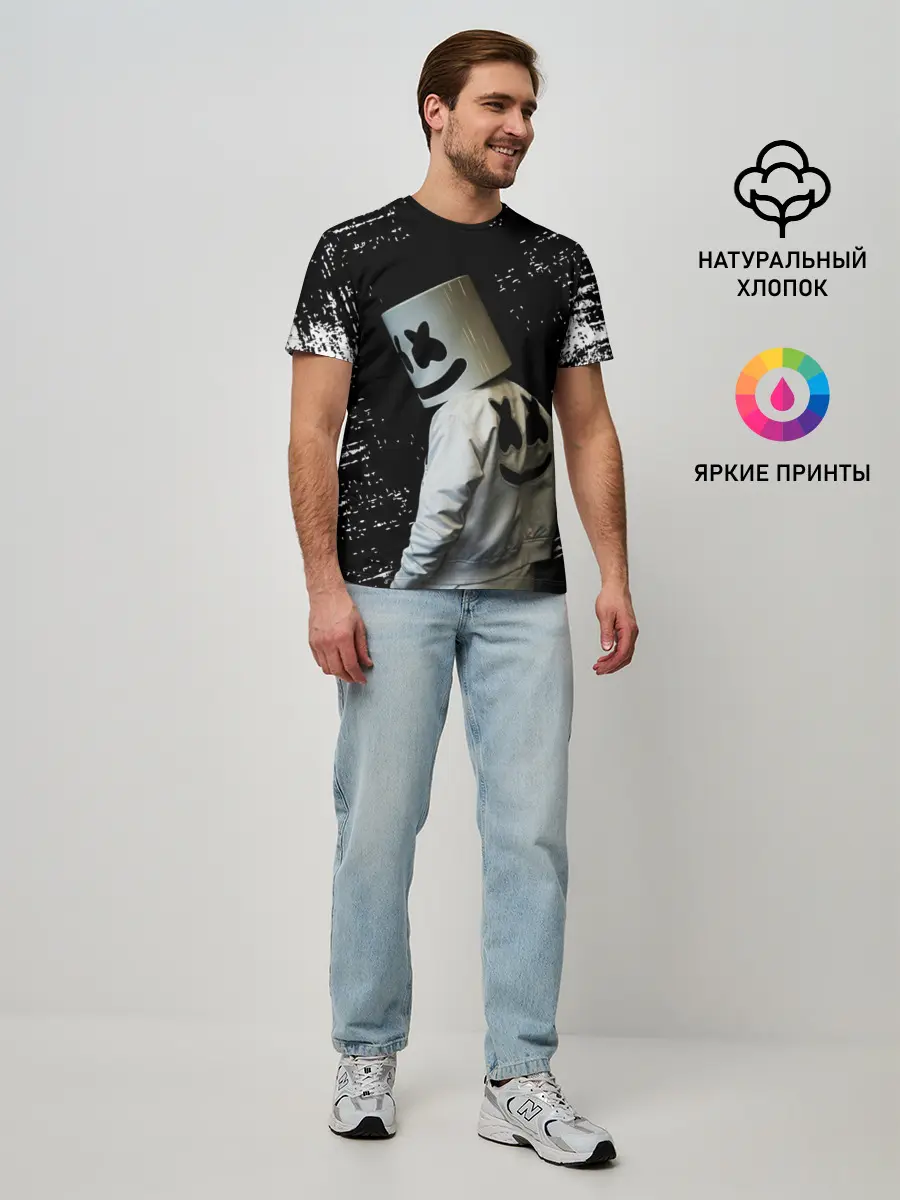 Мужская базовая футболка / Marshmello