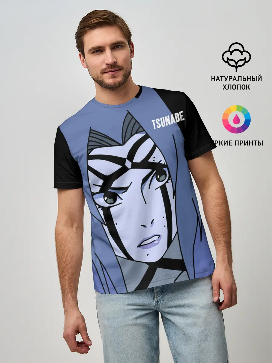 Мужская базовая футболка / Цунаде