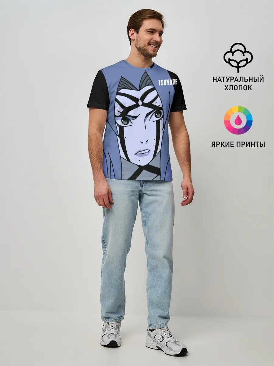Мужская базовая футболка / Цунаде