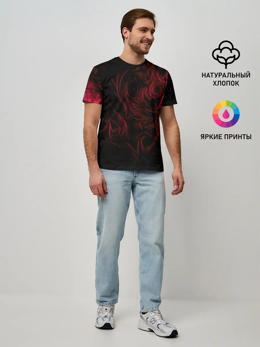 Мужская базовая футболка / Fire