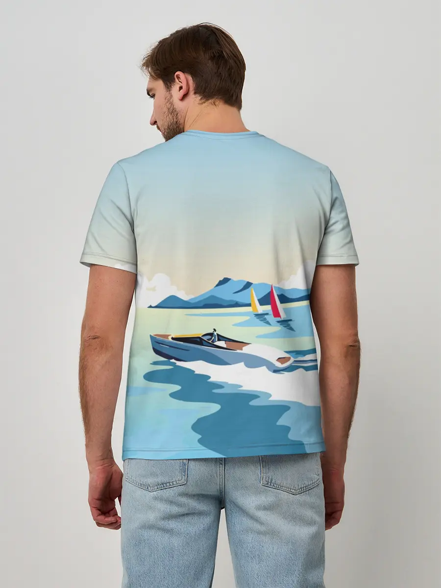 Мужская базовая футболка / Лето